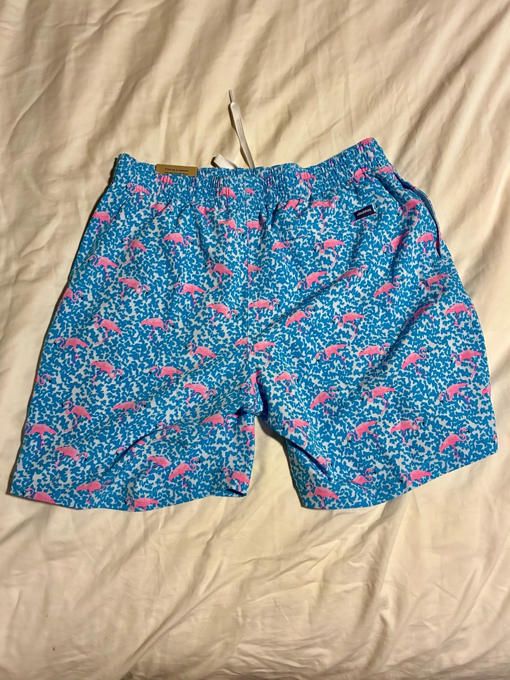 Chubbies Flamingo Pattern Swim Trunks